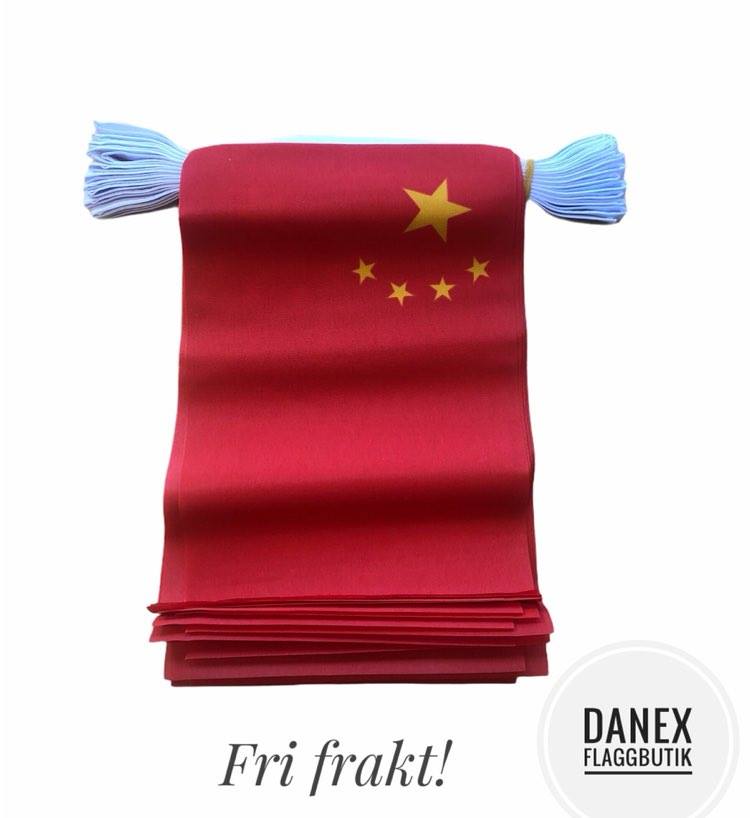 Flaggspel i tyg - Kina 