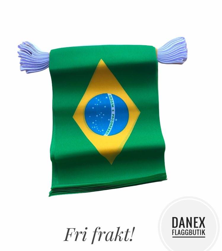 Flaggspel i tyg - Brasilien