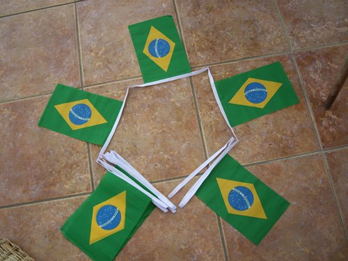 Flaggspel i tyg - Brasilien - 2