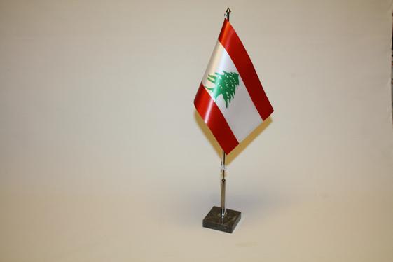 Bordsflagga Libanon