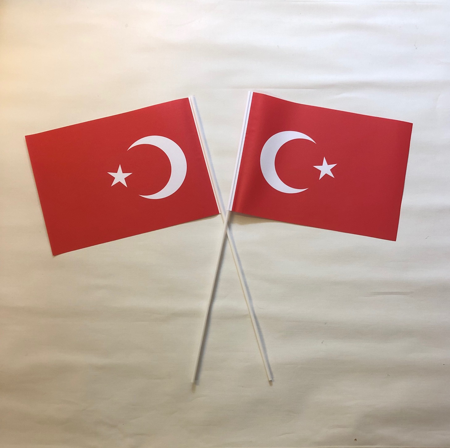 Turkiet pappersflagga på pinne