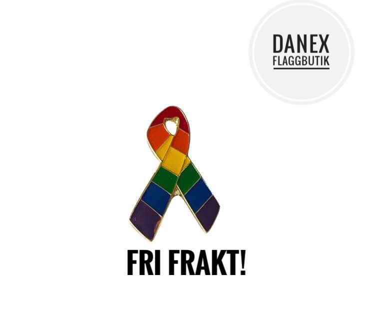 Pride Ribbion Pin Köp Rainbow Ribbon - Pride pins