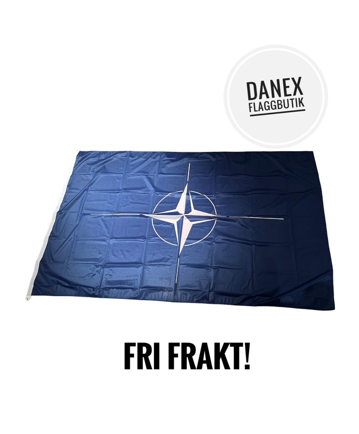NATO flagga - 300 cm ( Slit stark ) 
