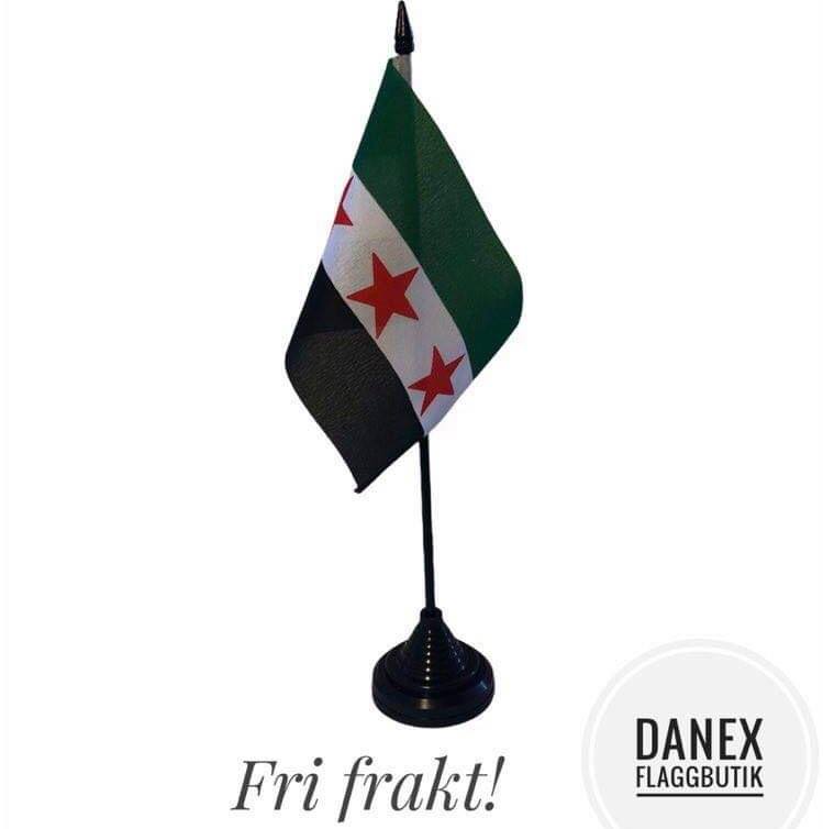 Bordsflagga  komplett - Syrien