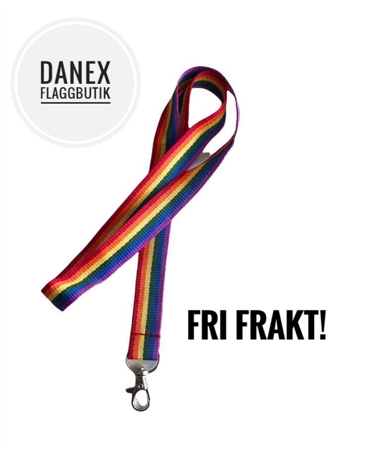 Nyckelband Pride - med karbinhake