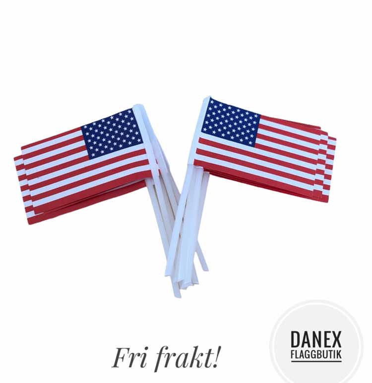 Tårtflaggor USA (10st)