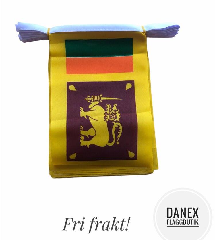 Flaggspel  i tyg - Sri Lanka