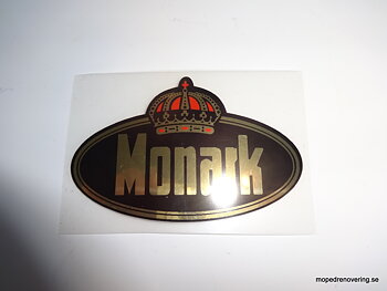 Aufkleber Kraftstofftank Monarch. Breite 90 mm