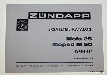 Ersatzteil Katalog Mofa/Moped Typen 434