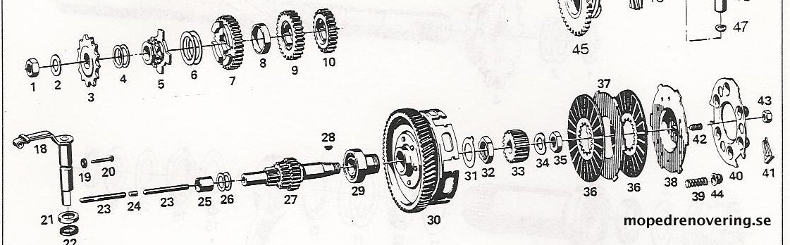 Työntötangon kytkentä Sachs 47×4,8mm Sachs 50/2 & 50/3 LS:ään - 2