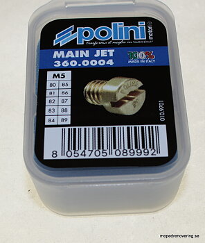 Nozzle set 10 pcs. Dellorto 5 mm. size 80-89
