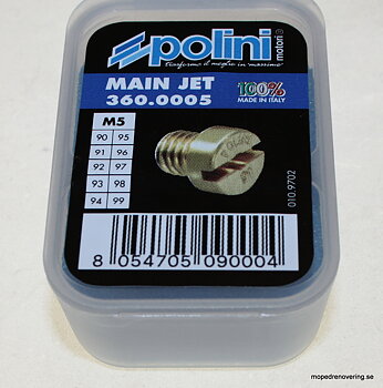 Nozzle set 10 pcs. Dellorto 5 mm. size 90-99
