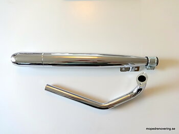 Auspuffanlage VZ50, Krümmer und Schalldämpfer. 28 mm, hervorragend zum Tuning geeignet.