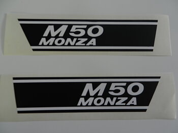 Monza M50 Side cover decal, svensk produceret
