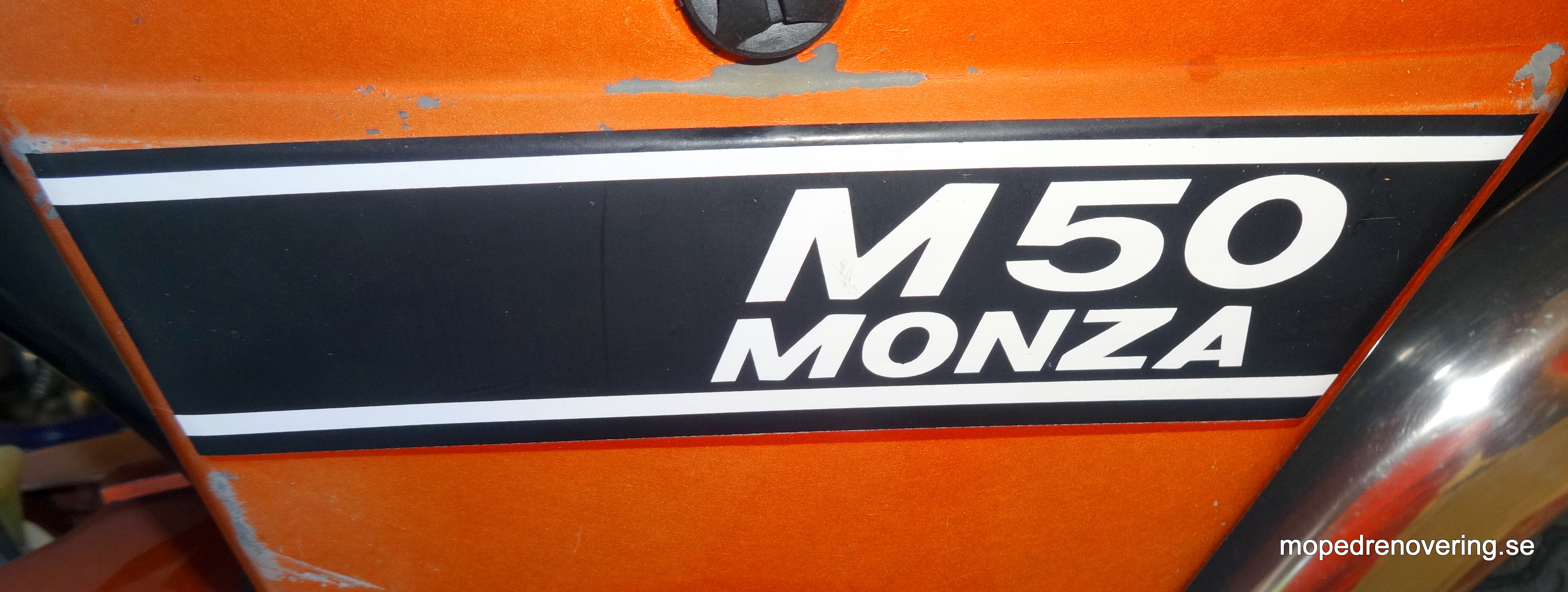 Monza M50 Seitendeckel Aufkleber, Schwedisch Hergestellt - 2