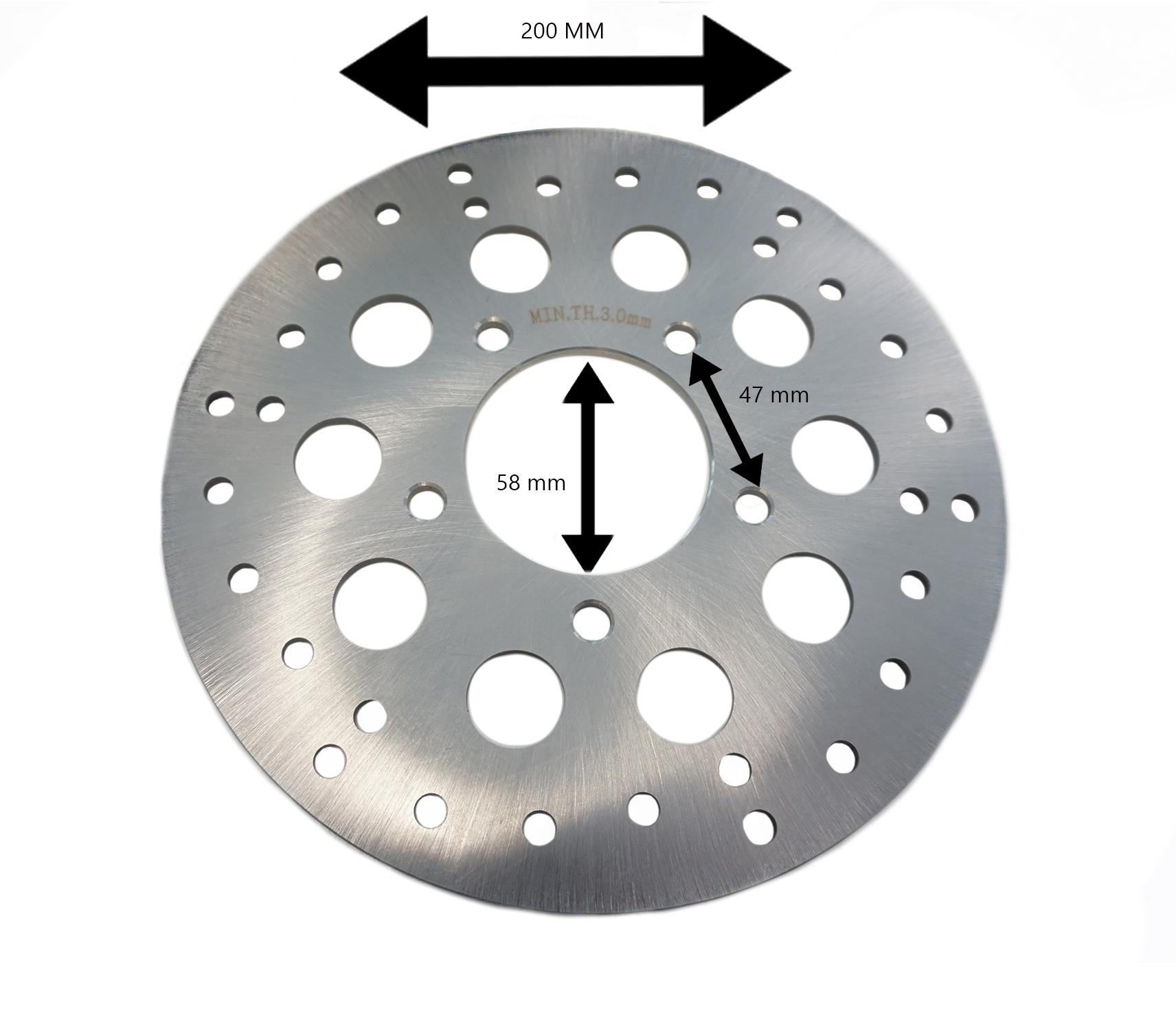 Levyjarru Zundapp takana ruostumatonta terästä - 200 mm KS50 / KS80 - 2