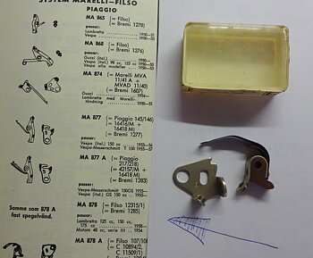 Brytarspetsar NOS MA 878 Lambretta/Motom 