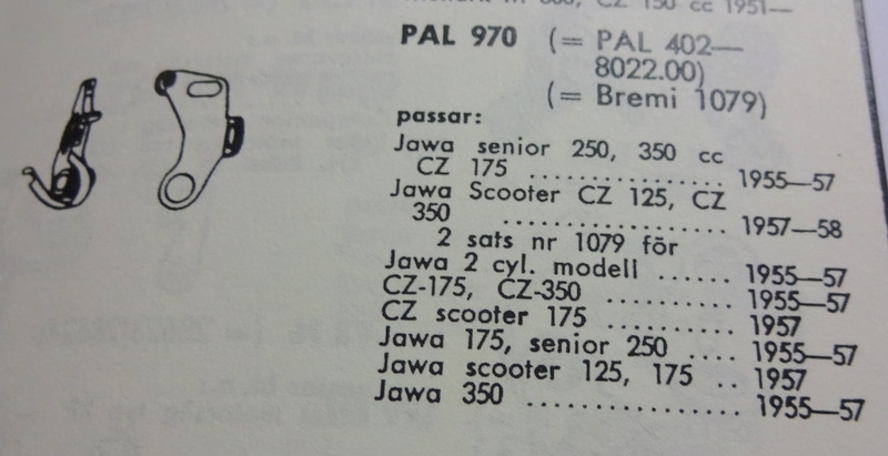 NOS kytkin-kytkinpäät PAL 970 sopivat Div Jawa MC:hen, katso kuvasta tarkalleen mitkä niistä - 2