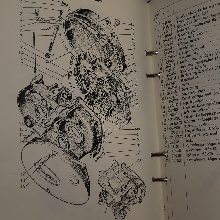 Pakkauslaatikko 30x40x7 AS ulostuloakseli HVA Roulette, Cornette ja Corona/Vespa taka-akseli ja etupyörä - 2