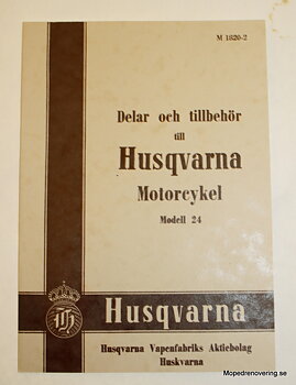 Reservedelskatalog HVA motorcykel model 24,