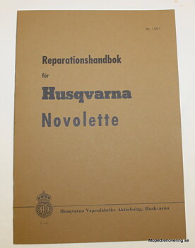 Reparationshåndbog Husqvarna Novolette 1954-55 NOS