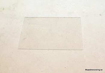 "Glass" rear lamp 120 cc 60x36 mm