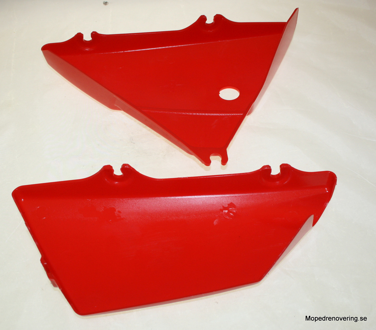 Seitendeckel-Satz, Yamaha DT50/80 MX rot - 2