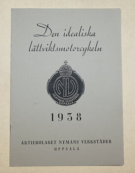 Den ideelle letvægtsmotorcykel 1938 NV turist / standard "brugermanual"