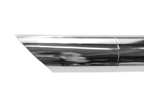 Pakoputken vetoputki 45° kromi Ø 32 / 70 mm universaali - 2