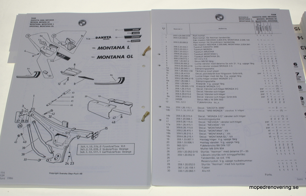 Ersatzteilkatalog 12M Puch - 2