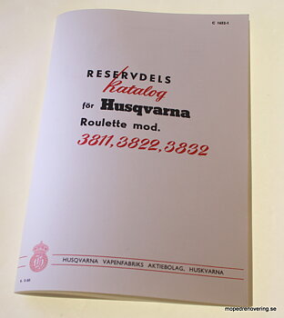 Reservedelskatalog HVA Roulette 3811, 3822, 3832