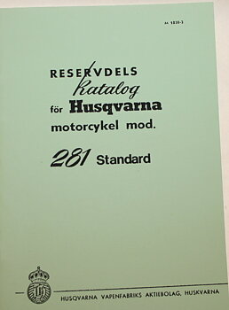 Reservedelskatalog Husqvarna 281 Standard
