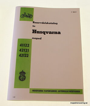 Reservedelskatalog HVA 41122, 42121, 42122