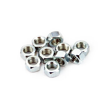 Mutter M6, 9mm Schlüsselweite, 4er-Pack, ideal für Sachs-Zylinder.
