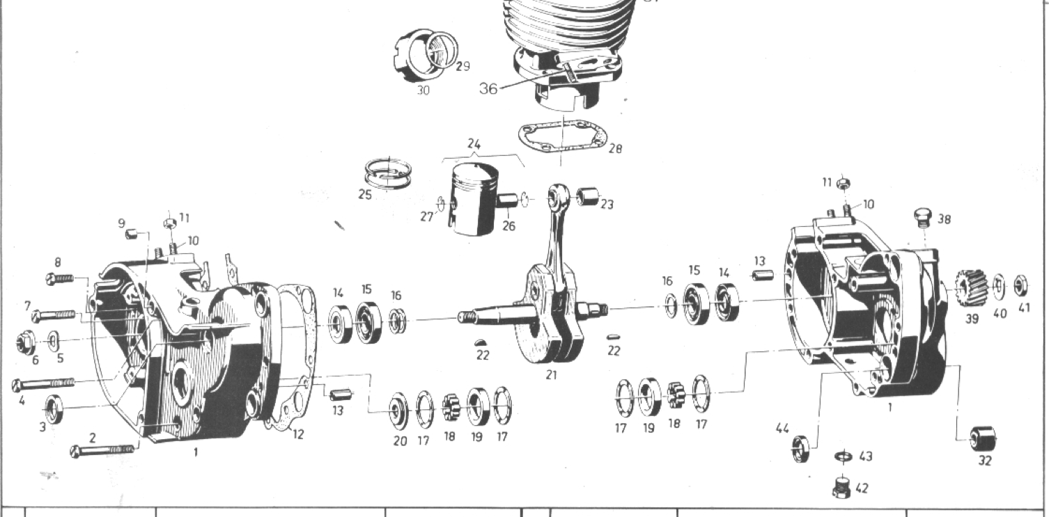 Kugellager L17 Puch und Sachs 3 vxl Fuß. - 3