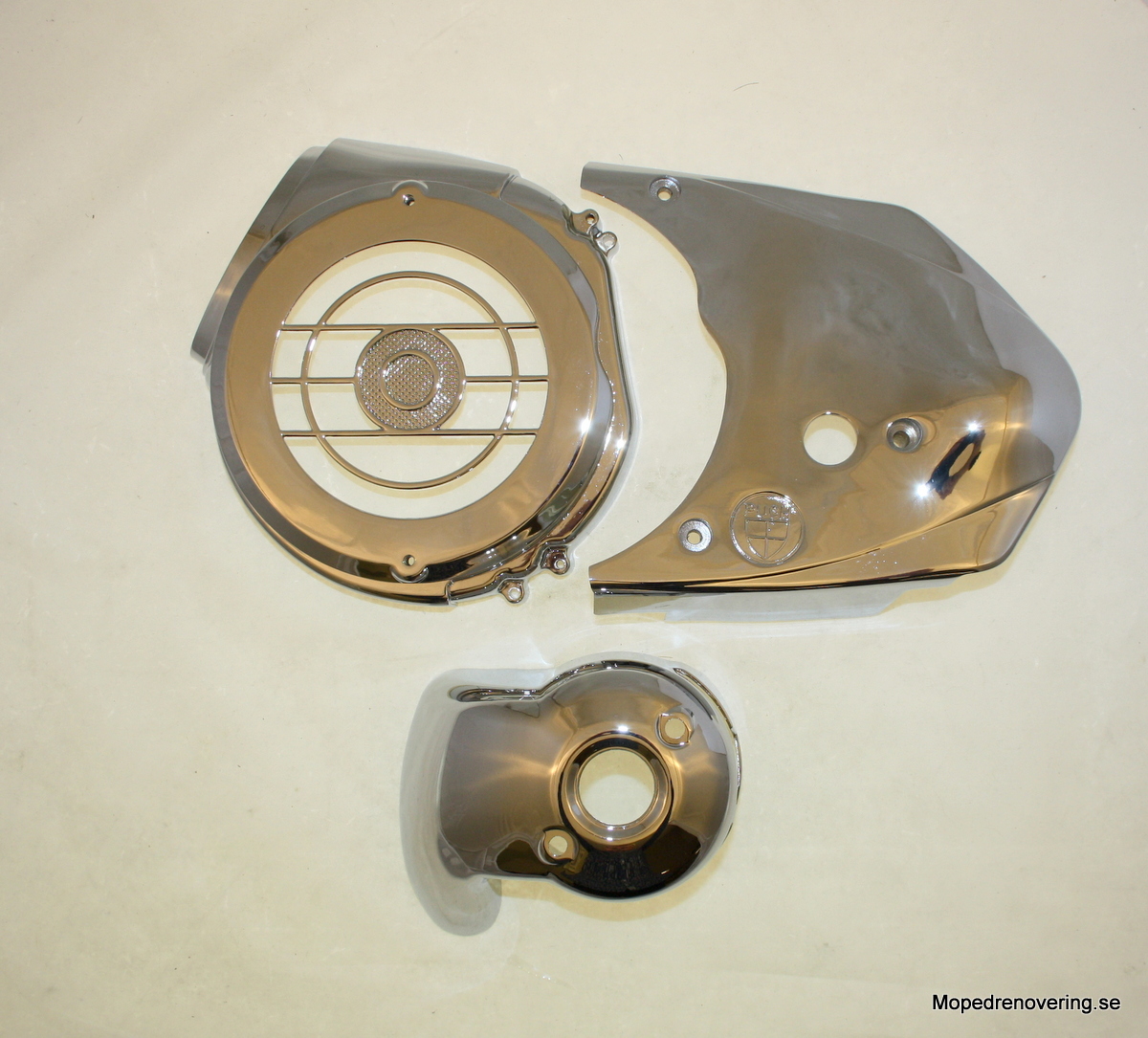 Motorkåpset VZ50 V3. 4 kpl, kromi - 2