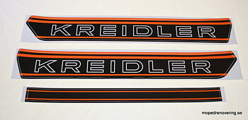 Decal kit Kreidler Florett. Orange/black