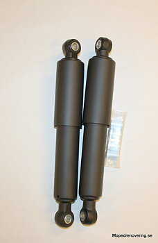 iskunvaimennin custom maxi/ tomos 280mm mattamusta DMP 10mm reikä molemmissa päissä, 2 kpl