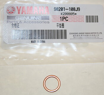 Kuparirengas Banjo-jarru Yamaha FS1 alkuperäinen 90201-108J9