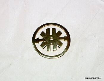 Badge fuel tank Kreidler "KK" diameter 35 mm. Sold individually.