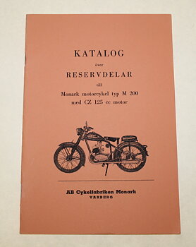 Reservedelskatalog Monark M200 med CZ 125 CC