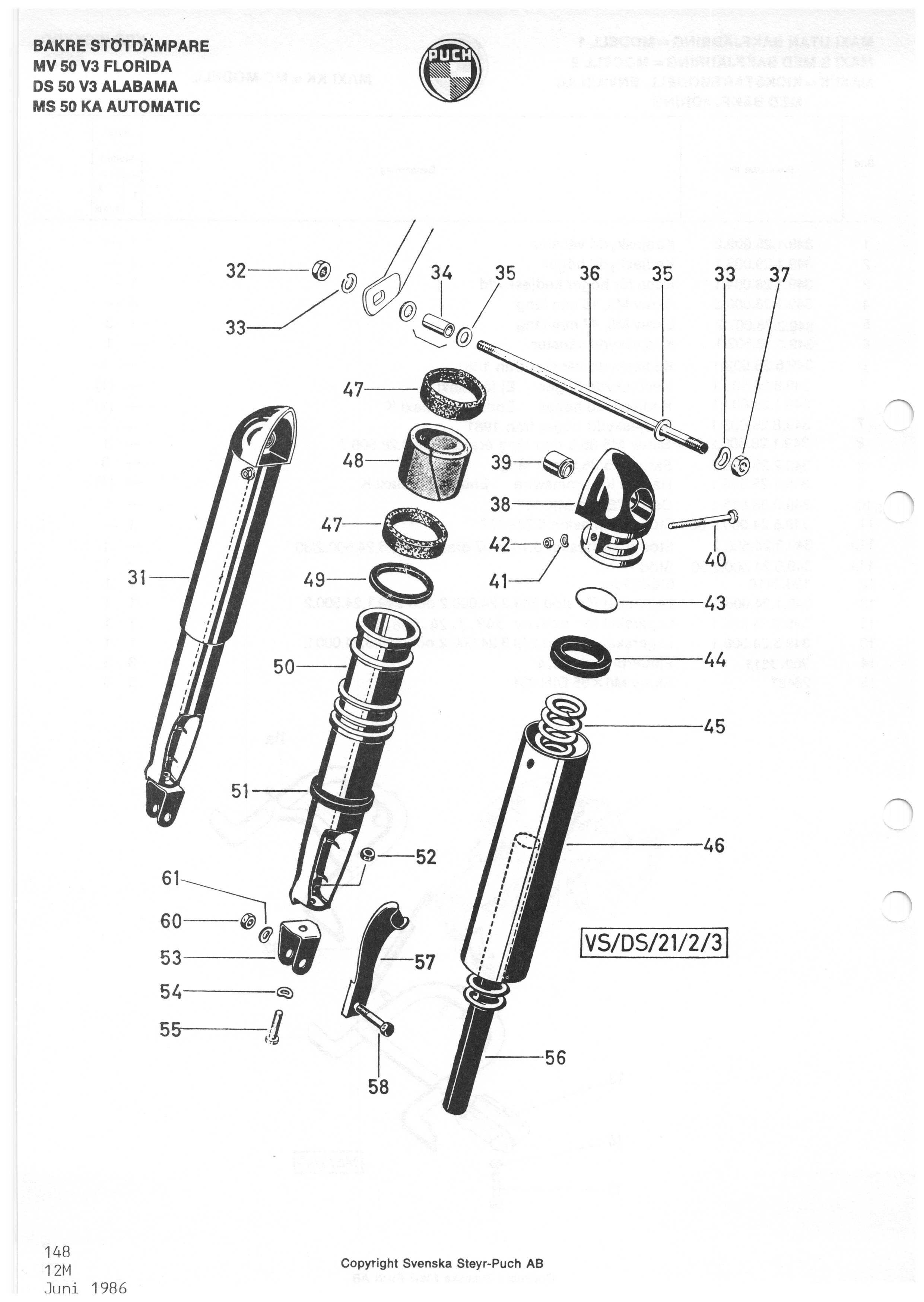 Hållare för bromsvajer, Florida, Alabama, Automatic - 4