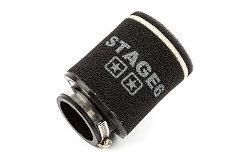Luftfilter Stage6 Racing "Double-Layer" Small 70mm Sort