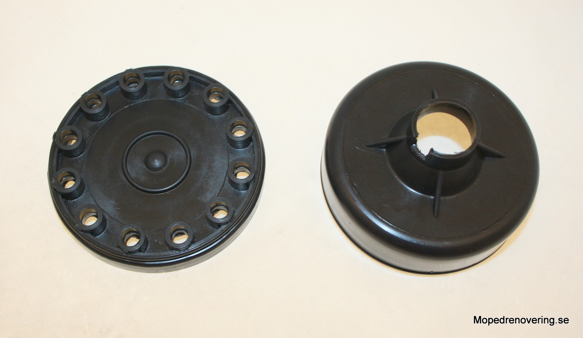 Zundappin ilmatölkki. Sisämitat kaasutinliitännän kohdalla 24 mm - 2