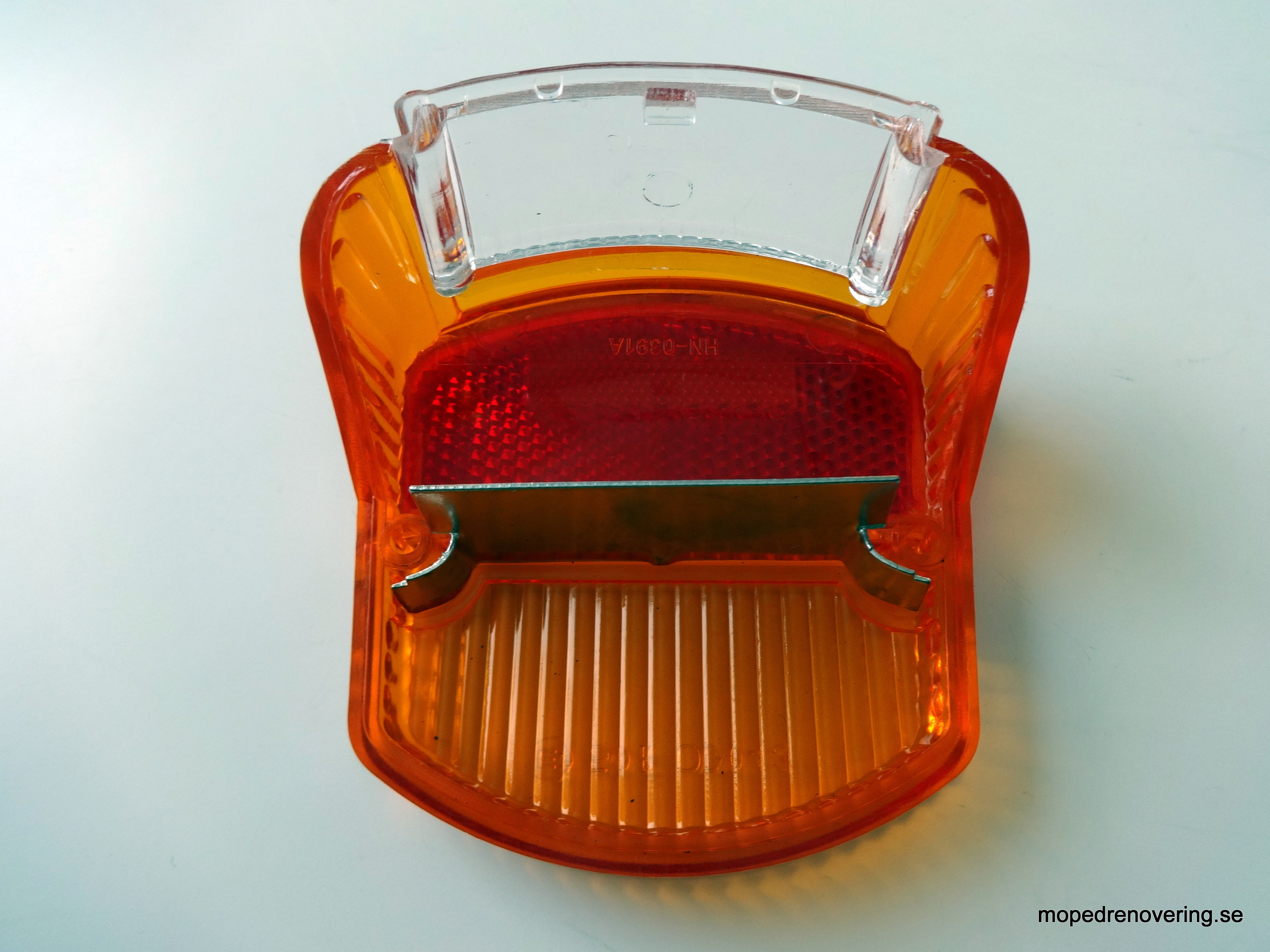Baklysglass gul/rød 1962-75 - 2