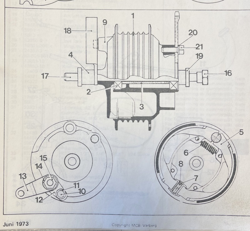 Aksel baghjulsnav, Monark 50 MX special 900051 Cross 13090-18 NOS - 3