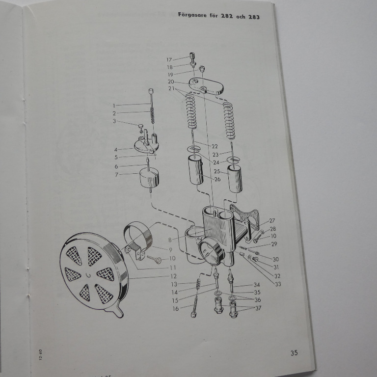 Trottellock M-26197 Husqvarna 281 282 283 283 Nro - 3