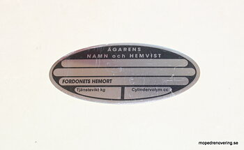 Name sign / owner sign 85x40 mm