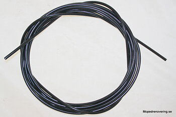 Cable casing black for custom manufacturing. 4,9 meter, 5 mm