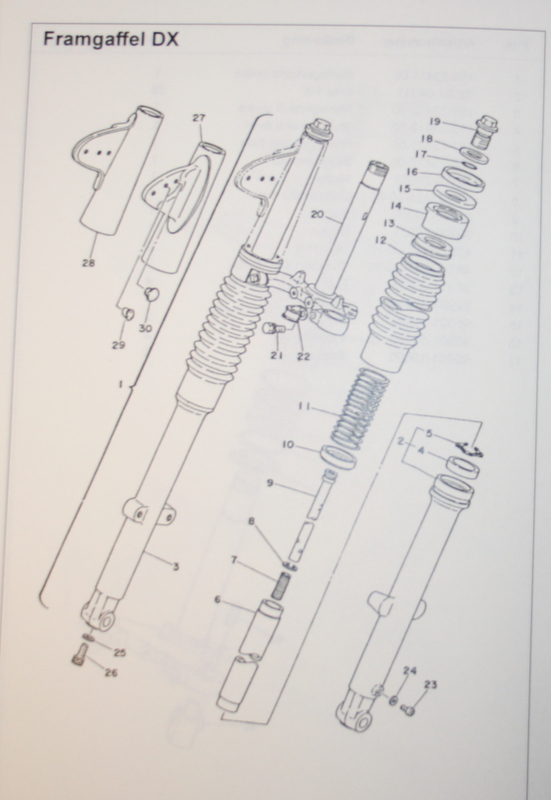 Dæksel til forgaffel Yamaha FS1 orginal 209-23142-40 - 2